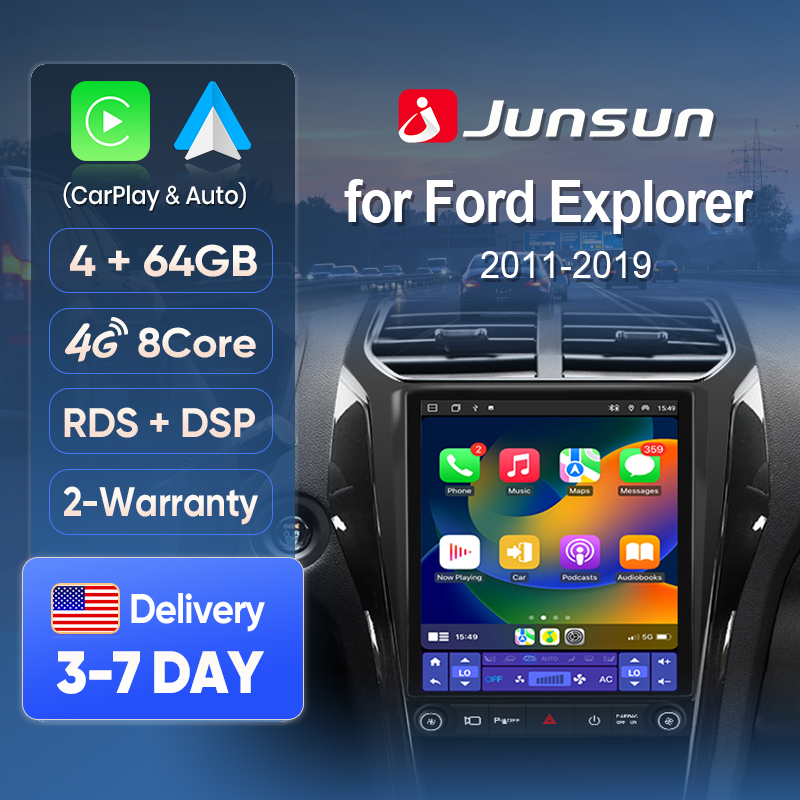 Korean Lifestyle In Hindi - Pantalla Inalámbrica Junsun con CarPlay para