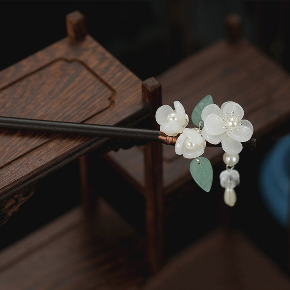 Horquilla de flor Retro con pe - Hanbok Hair Pin reseña y precio
